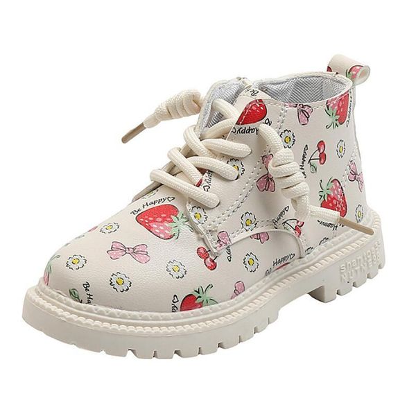 

new autumn children casual shoes soft leather toddler kids cute martin boots waterproof comfortable fashion girls short boots qyltyw mywjqq, Black