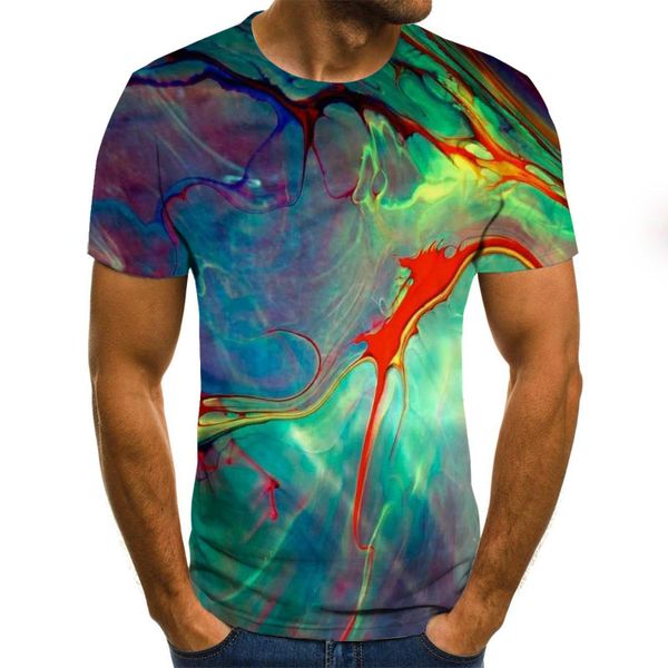 

streamer color pattern printing 3d print shirts hippie comics kawaii men clothing