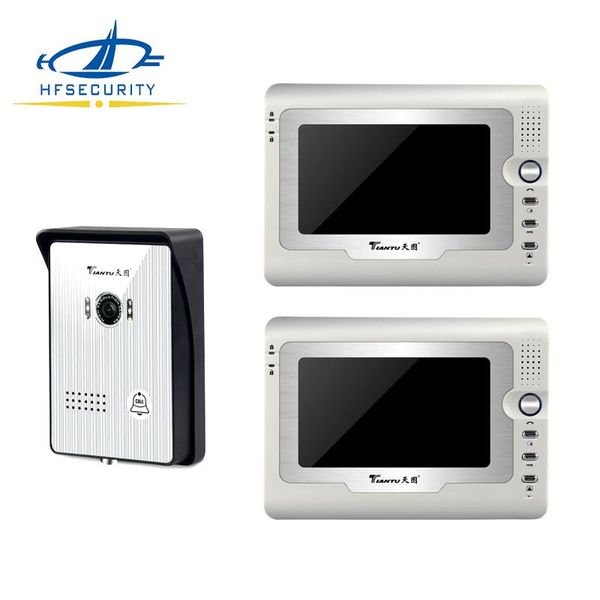 

doorbells [ huifan security supplier ] video intercom 7 inch screen night vision door phone hd wired for private house