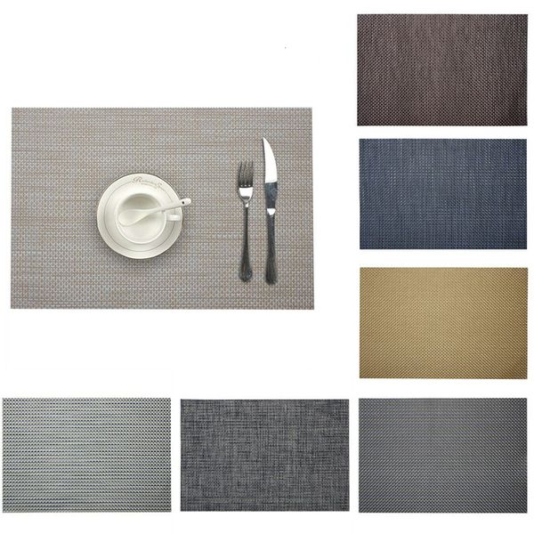 

with compatible crossweave insulation placemat table mats set simple exquisite design washable fashionable