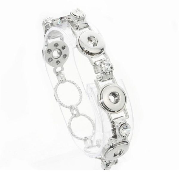 

new 2017 wholesale snap bracelet&bangles bracelet fit 12mm charm 5 snaps button jewelr bbyrbm, Golden;silver