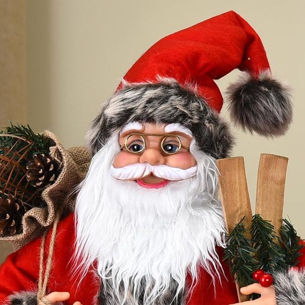 

christmas decorations for home 30cm big santa claus doll children xmas year gift tree decor wedding party supplies