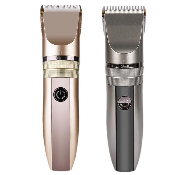 

hair clipper rechargeable beard trimmer men electric hair cutting titanium ceramic blade low noise barber machine