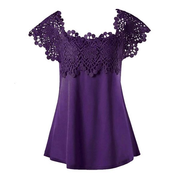 

women blouse summer solid lace splice patchwork tee lady casual solid loose shirts blusa feminina women blouses, White