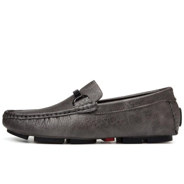 

comfortable casual shoes loafers men shoes quality genuine leather men flats moccasins, Black