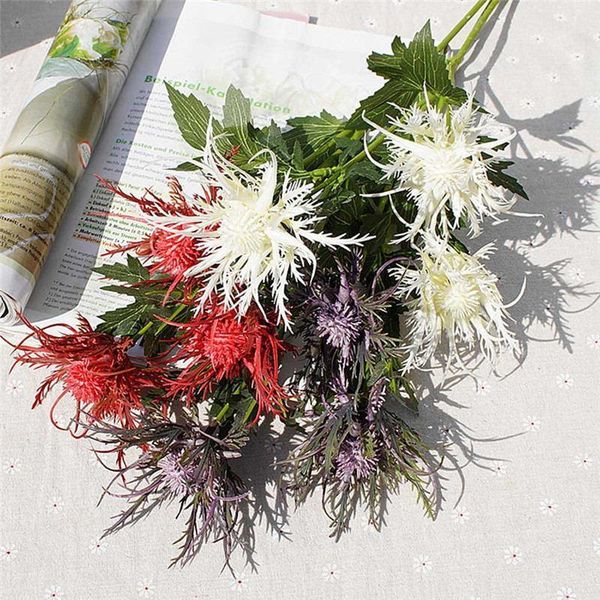 

decorative flowers & wreaths artificial wedding decoration bride holding real touch fake bouquet for home table garden decor floral 67cm1