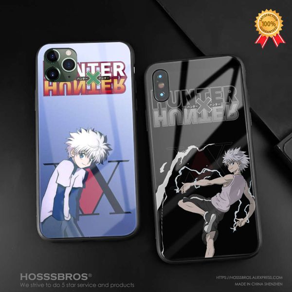 

bgrfkillua hunter x hunter mobile phone cover, soft silicon glass hxh, vip shell se 6s 7 8 plus x xr 11 12 mini pro maxswza