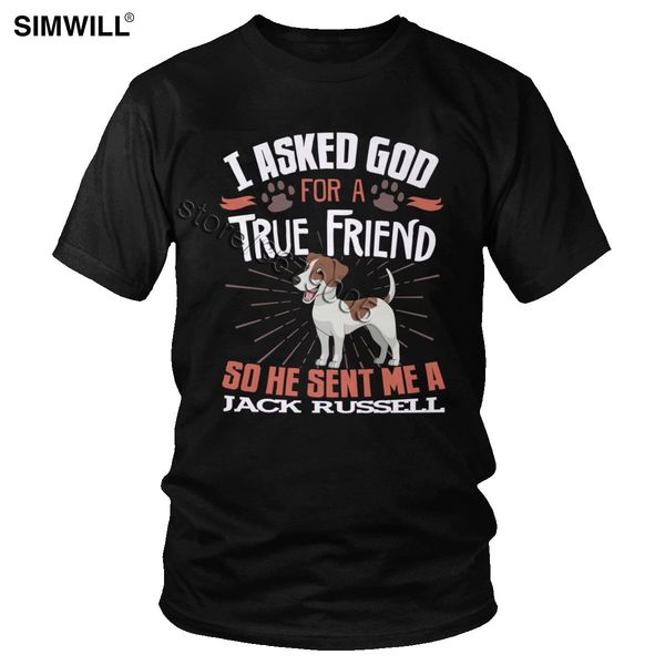

sport lovely jack russell terrier t shirt men cute loyal dog t-shirt short sleeve cotton love true friend puppy tees friend gift