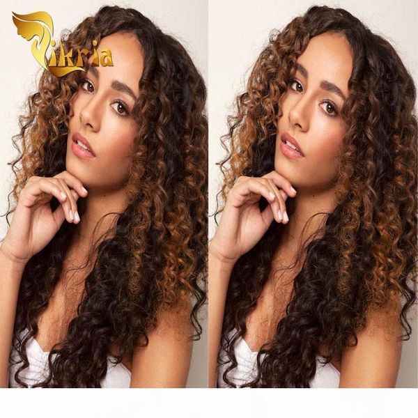 

great quality brazilian human hair lace front wig 10-24 inch in stock malaysian indian peruvian deep wave virgin human hair full lace wigs, Black;brown