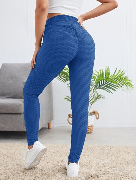 

solid wide waistband leggings h5uz#, Black