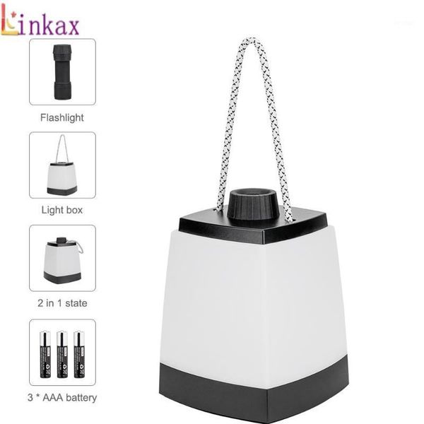 

portable lanterns mini cob led lantern torch 2 in 1 tent lamp hanging emergency light outdoor camping hiking powered by 3*1