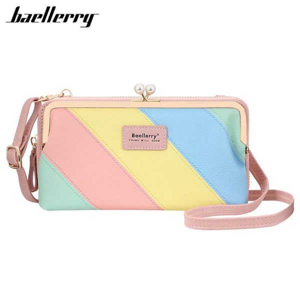 

2020 fashion new crossbody bags women wallets ladies patchwork phone holder classic female purse korea zipper wallet for girl