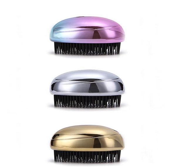 

detangle hair brush rainbow head massage shampoo brush comfortable hair washing comb body bath spa slimming massage jllhxq xhhair, Silver