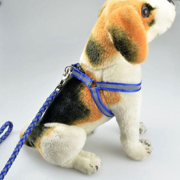 

dog collars & leashes pet products woven round reflection harnesses leashes1