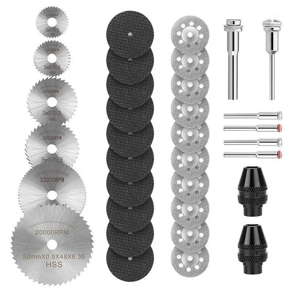 

34pcs rotary tool mini cutting discs sets,cutting wheel set,hss wood cutting saw blade discs,diamond discs wheel1