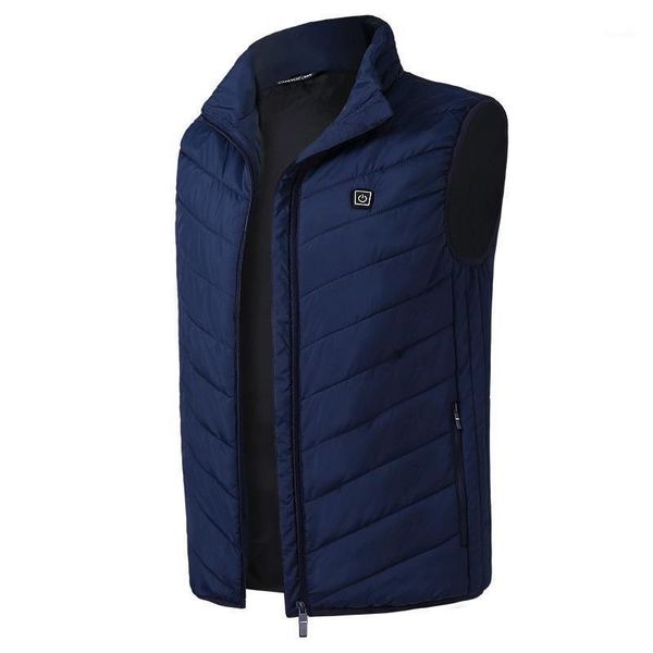 

outdoor t-shirts maijion autumn warm usb heat hiking vest sports clothing men waistcoat winter jacket skiing fishing climbing vest1, Gray;blue