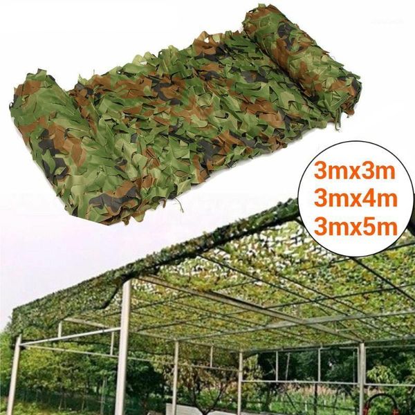 

tents and shelters 3mx3m/3mx4m/3mx5m hunting camouflage nets fishing shelter hide netting woodland camping sun shelter1