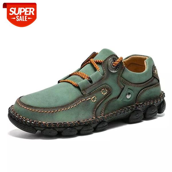 

2020 new comfortable men casual shoes loafers men shoes quality split leather men's flats moccasins size 38-48 #ui0e