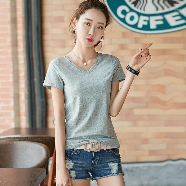 

shirt women 2019 gray summer kawaii short sleeve white1, White