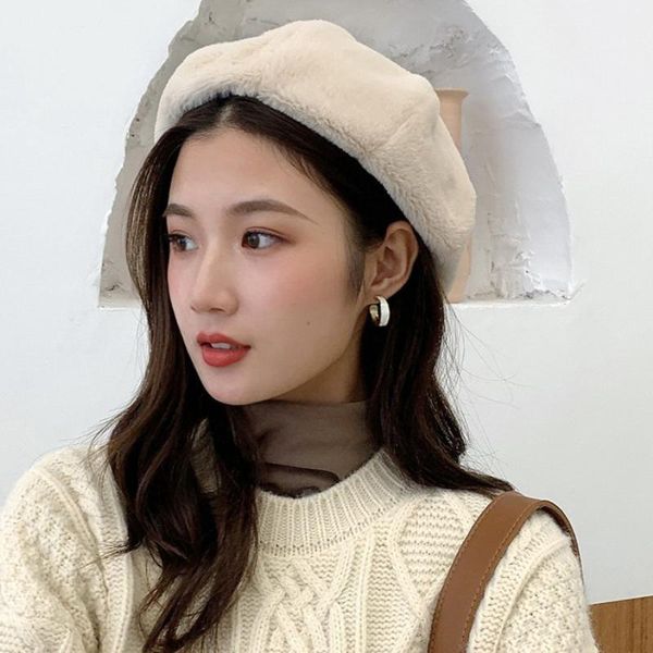 

berets ht3331 autumn winter hats for women soft fleece solid beret hat ladies vintage octagonal cap female retro, Blue;gray