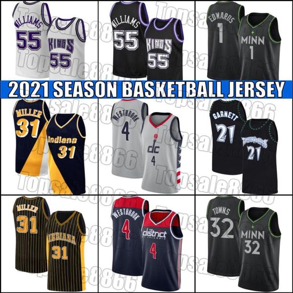

russell jersey westbrook washington wizards jersey anthony towns edwards jason jerseys williams reggie kevin miller garnett cm4, Black;red
