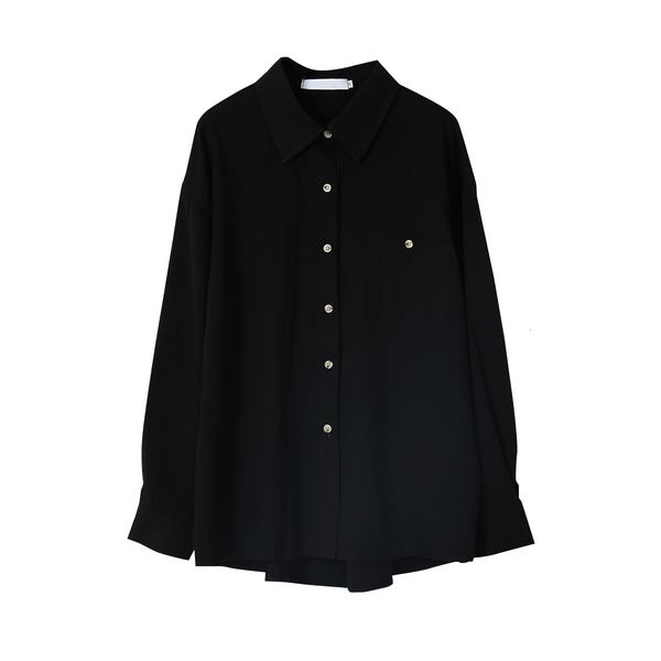 

new 2021 women spring white turn down collar with pocket womens and blouses fashion shirt blusas roupa feminina eczd