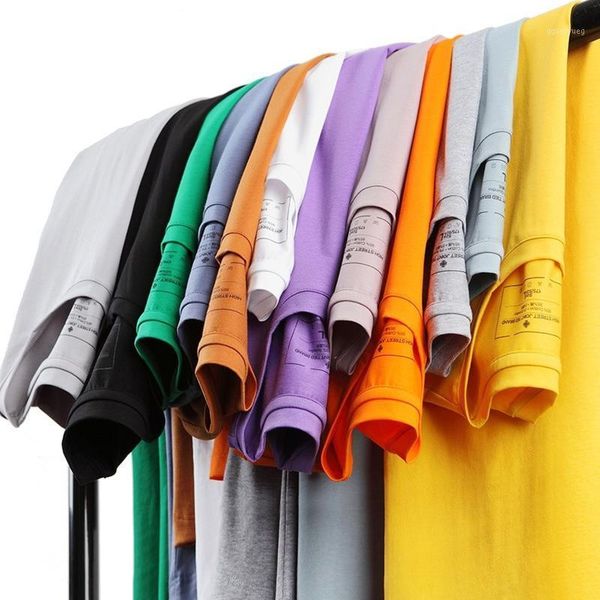 

men's t-shirts t-shirt pure cotton solid color couple casual short-sleeved bottoming shirt trend fashion men's trend1, White;black
