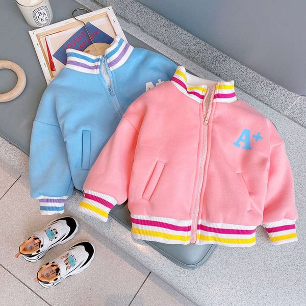 

sve winter 2020 long children's clothing pink thickened pullover plush boy's spring and autumn korean cartoon sweater yd42, Black