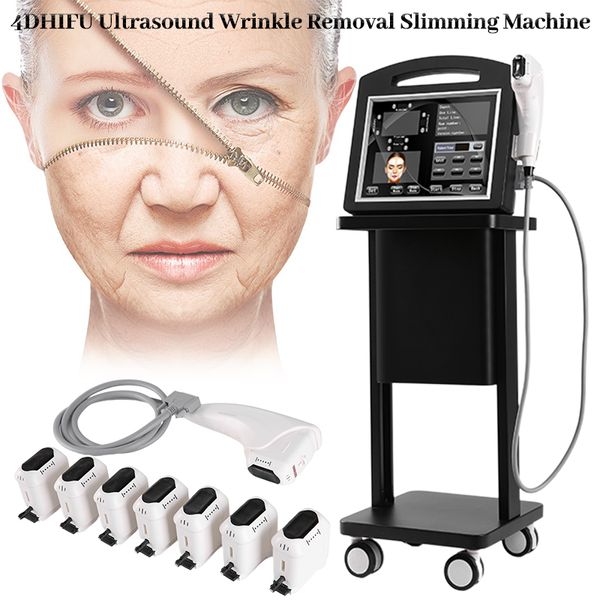 4D High Intensity Focused Ultrasound HIFU Body Slimming Machine Lifting facciale Rimozione delle rughe Attrezzatura di bellezza