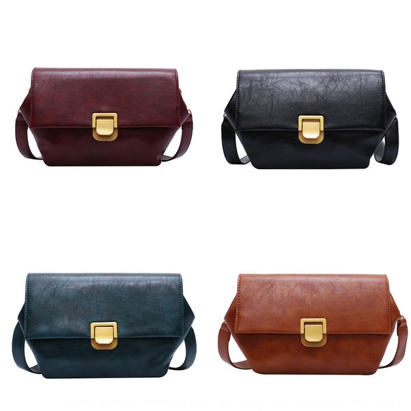 

women 2020 new shoulder small square korean leisure small square pu single shoulder messenger bag women's bag voe1d