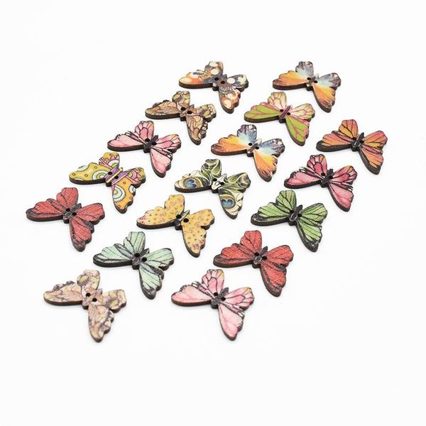 

50pcs bag wooden butterfly multicolor home decoration accessories christmas tree decoration diy crafts gifts box scrapbooking bbydrb