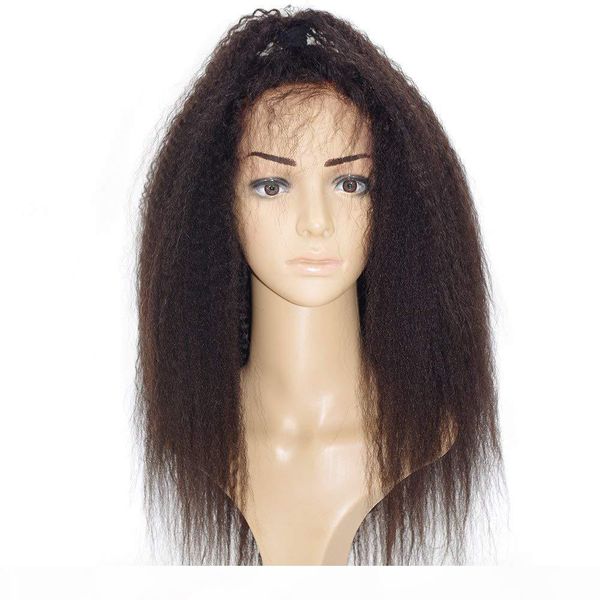 

italian yaki pre plucked 360 lace frontal wigs glueless 360 full lace human hair wigs for women lace front human hair wigs kinky, Black;brown