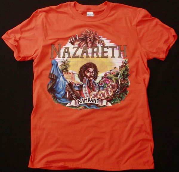 

nazareth rampant orange t shirt hard rock uriah heep deep purple sport hooded sweatshirt hoodie