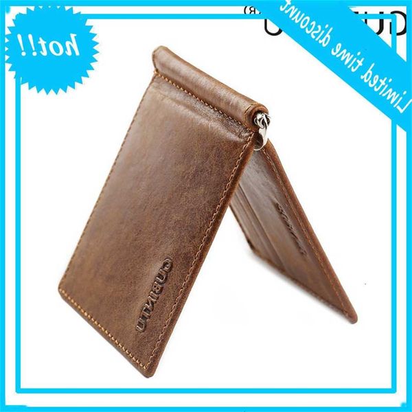 

gubintu real learn money clip drop metals short slim clutch men wallets small portfolios for man