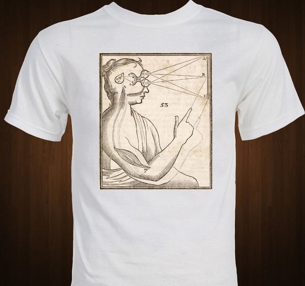 

new summer fashion famous descartes vision diagram pineal gland philosophy spiritual sport hooded sweatshirt hoodie men t shirt