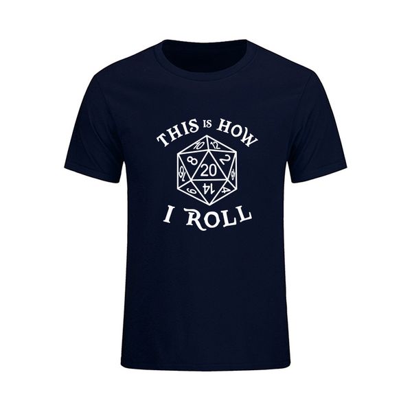 

20 sided dice this is how i roll funny printed s summer casual short sleeve male brand sport hooded sweatshirt hoodie men t shirt