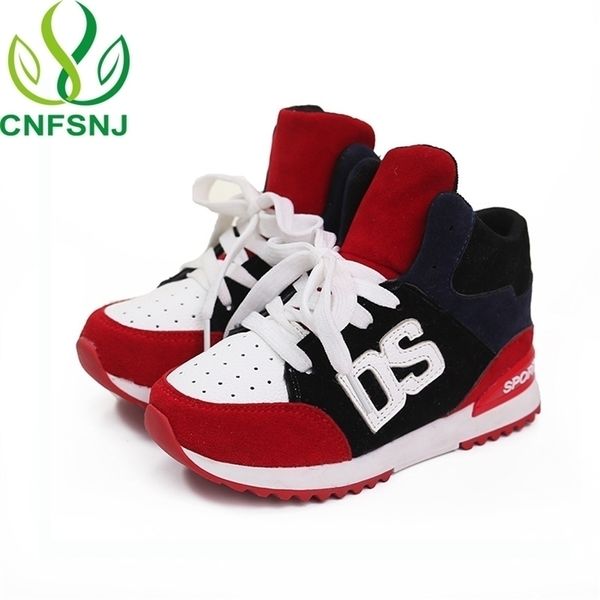 CNFSNJ Marke 2019 neue Frühling Herbst Sportschuhe Kinder für Jungen Mädchen Schnürung Anti-Rutsch-Mode flach mit Turnschuhen 26-36 LJ201027