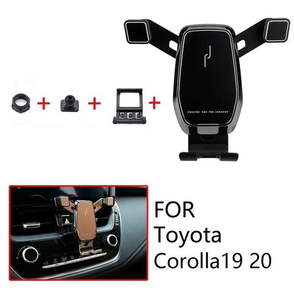 

43fgvent mount clip air mobile phone holder for toyota corolla altis 2019 2020 car accessories