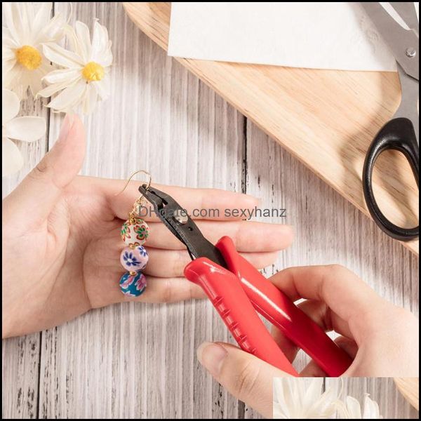 

other jewelry tools & equipment 45# carbon steel pliers for making supplies crimper crimp beads red crim 12.8x8.3x0.9cm drop delivery 2021 w