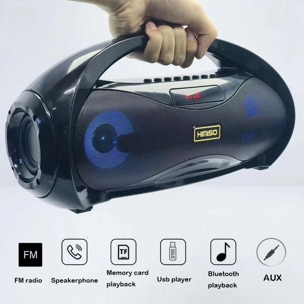 

portable column home theater wireless stereo bass bluetooth speaker with mic wireless music center system 4d stereo subwoofer1