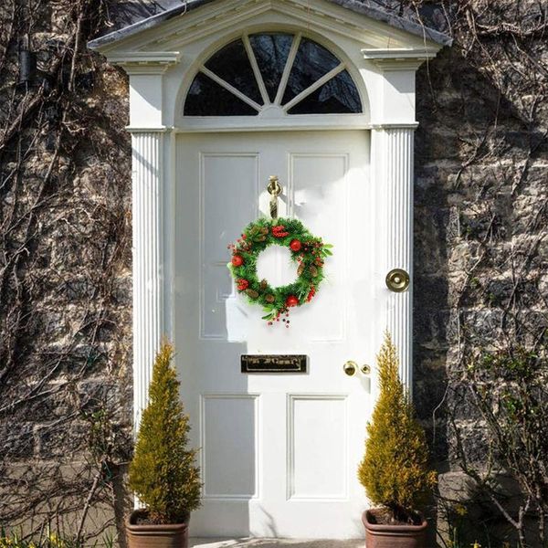 

christmas wreaths with bells decorations, xmas garland ornament artificial home 449c1