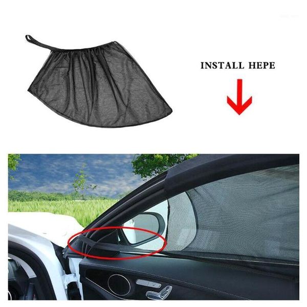 

4pcs car window cover sunshade sun shade curtain uv protection shield pair visor anti-mosquito fabric shield uv protector1