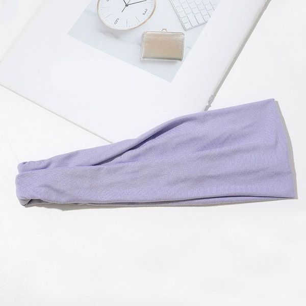 

полосы мягких упругих волос женщины мода крест узел оголовье stretch тюрбан бинты банданы аксессуары для волос твердой спорт hairbands sqcxw, Black