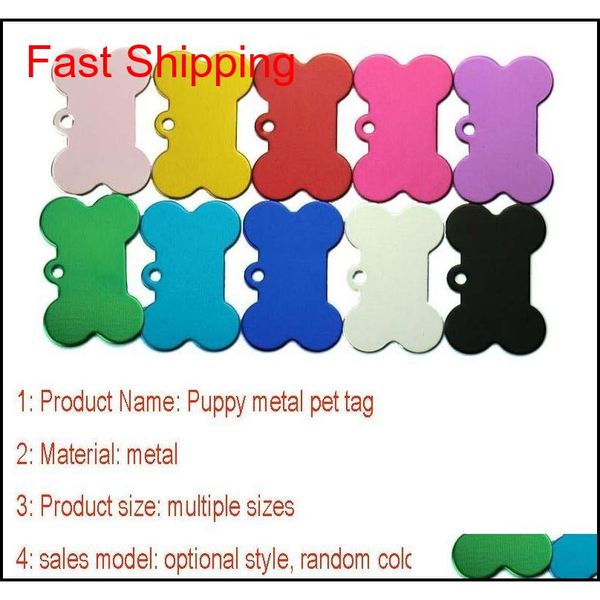 

colorful dog tag metal blank military pet dog id card tags aluminum alloy army dog tags no qylhyz bdefashion, Silver