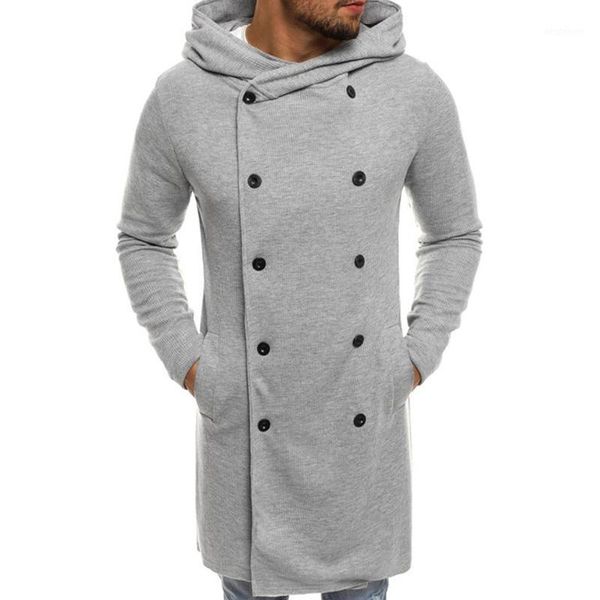 

men's trench coats men's coat double breasted overcoat fashion design long cap collar male clothing casual windbreaker for men1, Tan;black