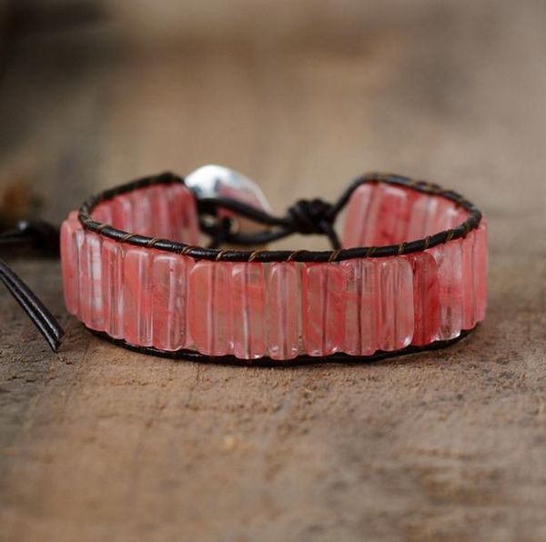 

женщины браслеты пробки природный камень кристалл одноместный кожа wrap браслет полудрагоценные бусы браслет dropshipping wmtbbn otsweet, Golden;silver