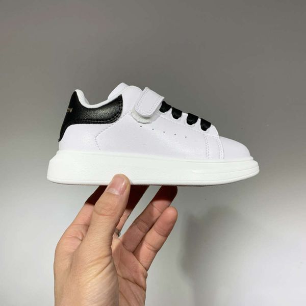 

in new children's sho leather white spring 2021, Black;red