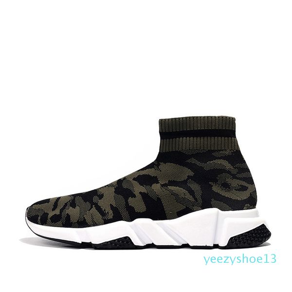 

shipped within 6 days] speed trainer men womens sock shoes y13 triple black pink clearsole mens casual sneakers size 36-45 y13
