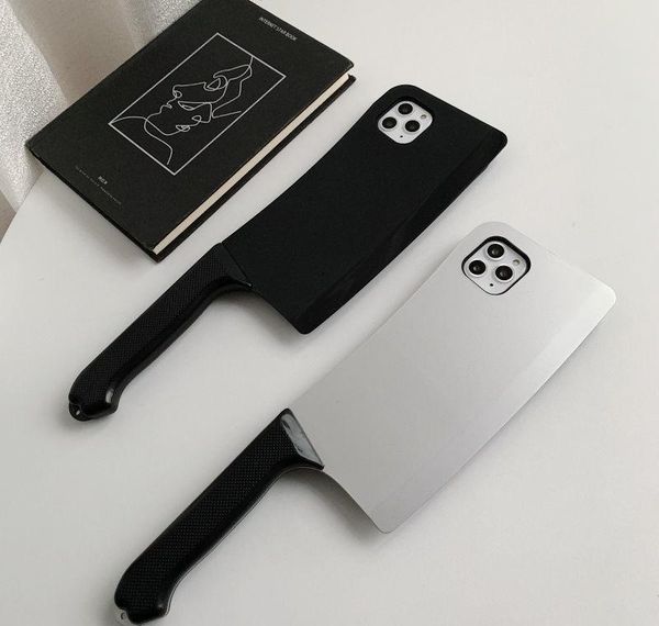 

funny kitchen knife phone case for iphone 11 pro xr x xs max 7 8 plus se 2020 luxury creativity 3d sile sof jllkto dh_niceshop