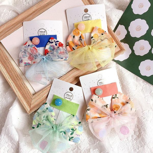 

hair accessories korea style sweet cute simple floral jigsaw small jelly bean square clip for girl fashion children's accessories1, Slivery;white
